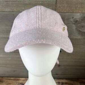 Vince Camuto Womens Hat Ties In Back Terry Cloth Pink One Size